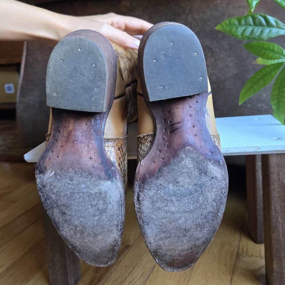 J.B. Dillon Genuine Python Women's Reserve Cowboy Boots - Picture 5 of 10